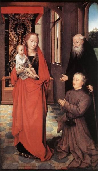 Virgin and Child with St Anthony the Abbot and a Donor 1472